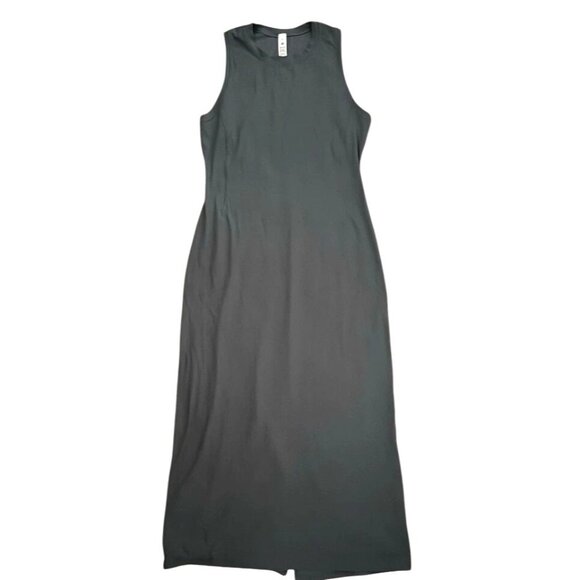 Lululemon All Aligned Ribbed Midi Dress Oil Blue Sleeveless Women’s Sizes 8 & 12 - Picture 2 of 2